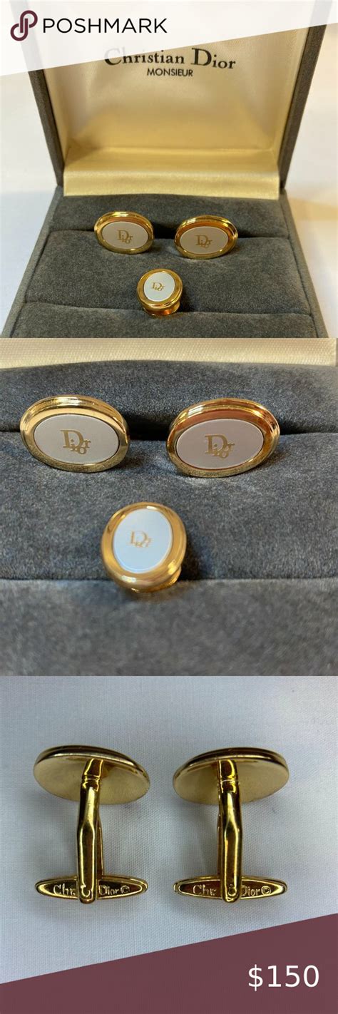 vintage dior cufflinks|christian dior ties for men.